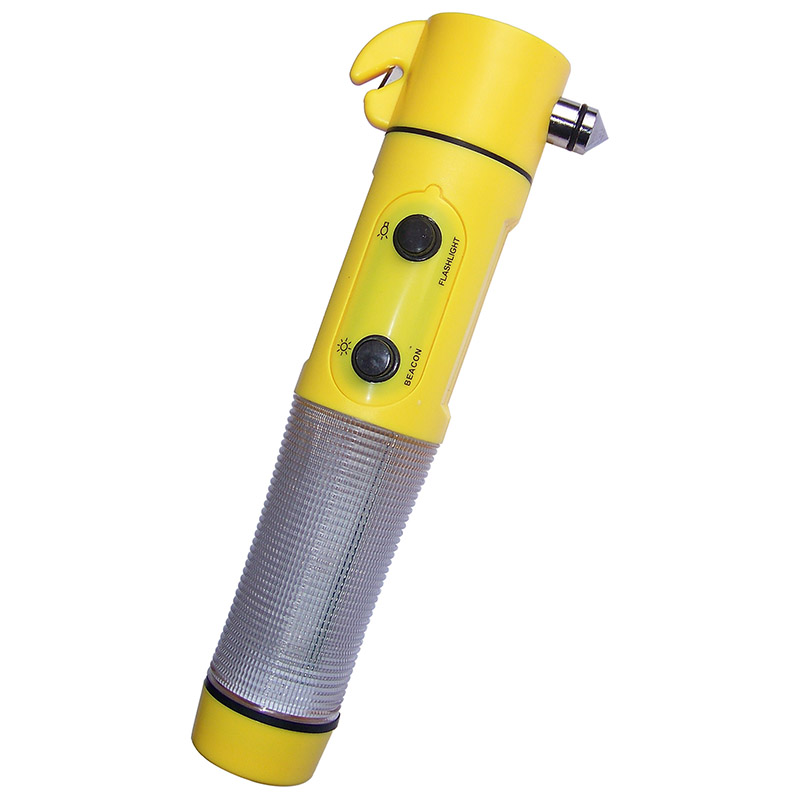car emergency safety hammer flashlight with beacon