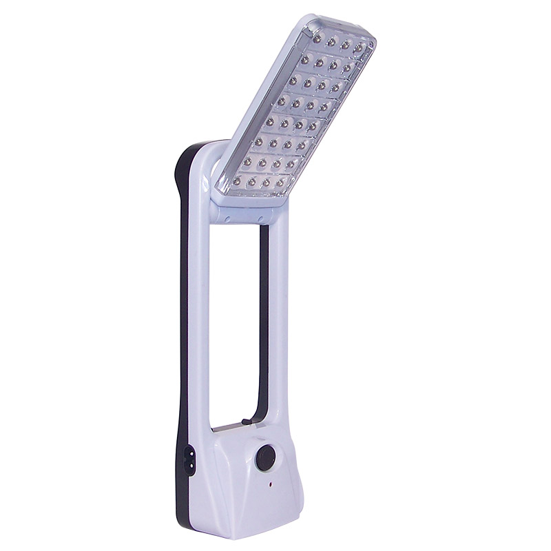 solar rechargeable 32 led emergency light with roatatable LED panel 6812S