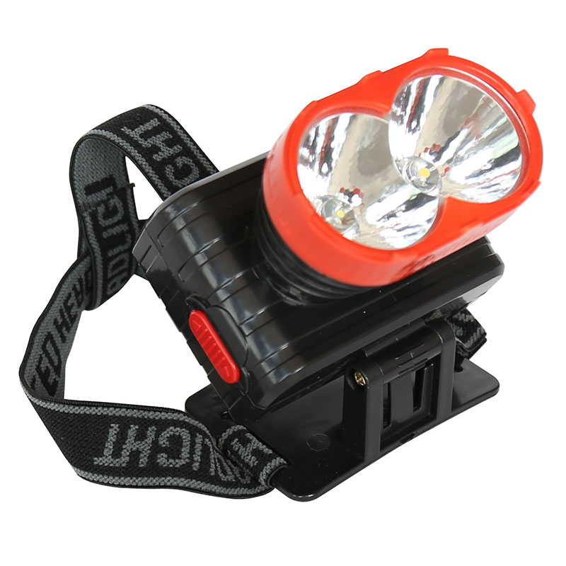 2 light color rechargeable LED head lamp 711