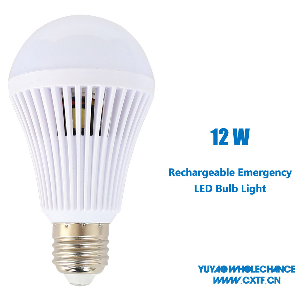 12W smart rechargeable emergency led bulb light 9819-12w