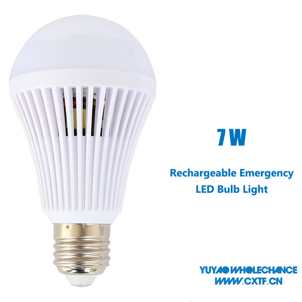 7W smart rechargeable emergency led bulb light 9819-7w