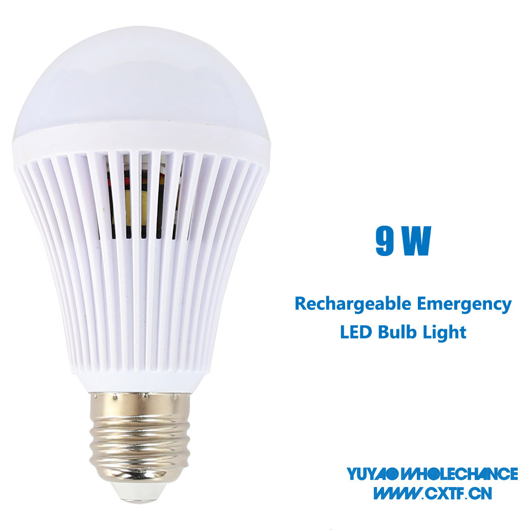 9W smart rechargeable emergency led bulb light 9819-9w