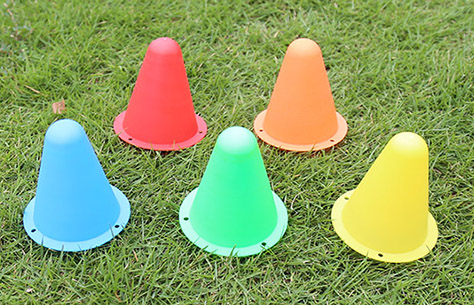 3 Inch Witch hat Shape Conical roller skating slalom Marker Cone TC003 color