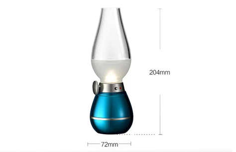 rechargeable classic kerosene lamp style blow LED night light 8108 size