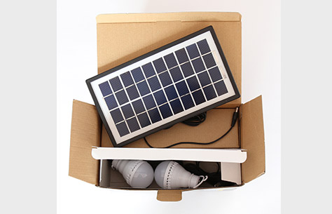 LED Mini 民用FM收音机太阳能系统灯9829纸盒包装